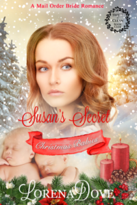 Book cover of Susan by Lorena Dove, of a woman with a Christmas theme